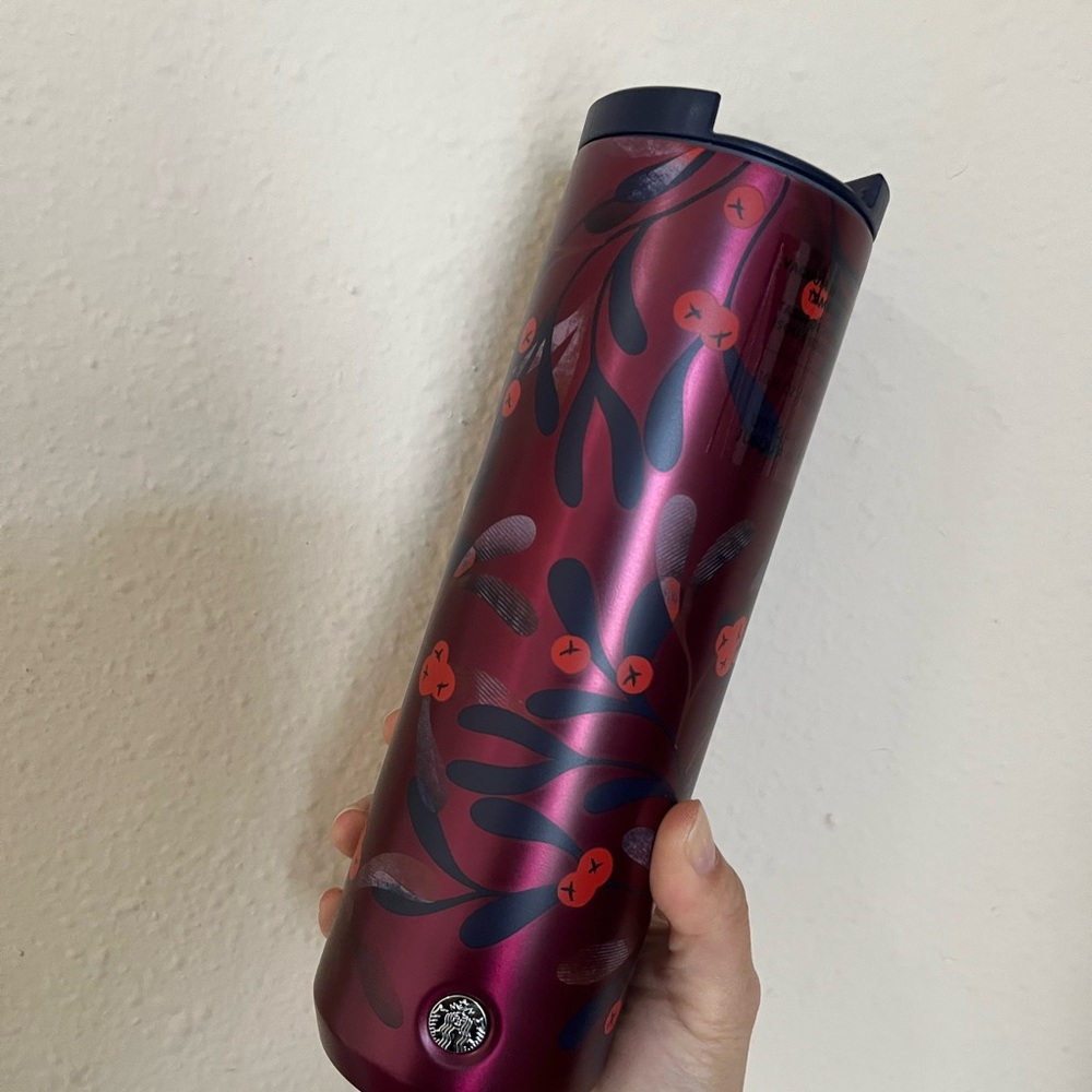 Starbucks Red Floral Tumbler